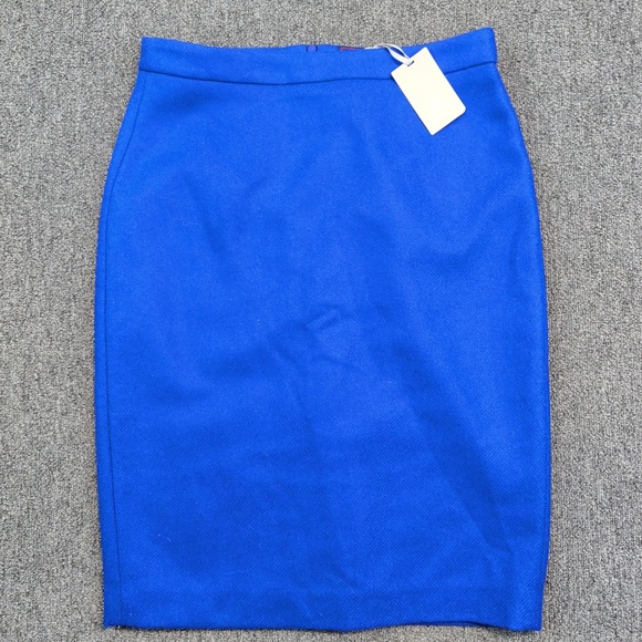 Pure Collection Dresses & Skirts - Pure Collection Classic Pencil Skirt 6 Sapphire Blue 100% Wool British Cloth NWT